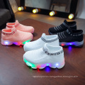 Lighting Lights Laces Footwear Boys kids girls Man Sneakers Box Trainers Frozen Long flashing Led Shoes